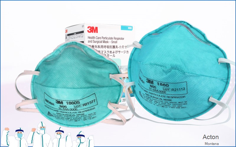 Acton Yellowstone Montana MT N95 mask