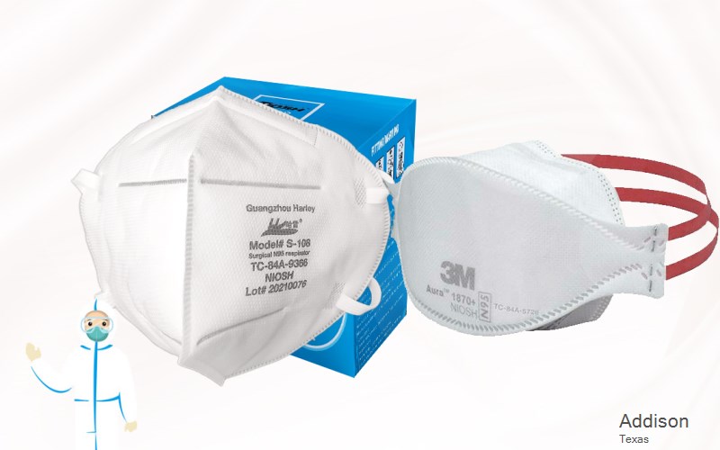 Addison Dallas Texas TX N95 mask