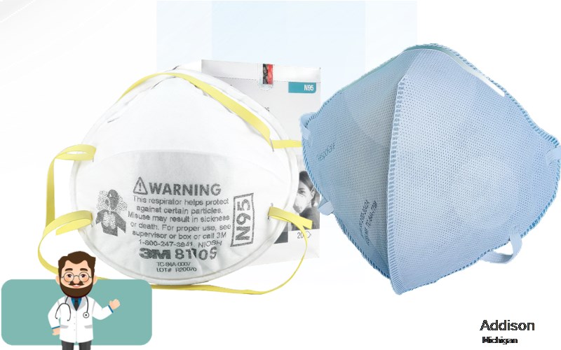 Addison Lenawee Michigan MI N95 mask