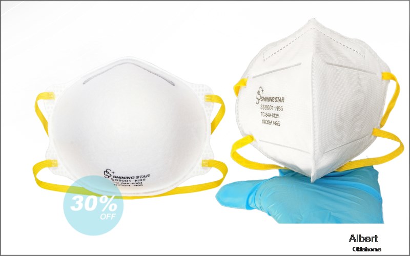Albert Caddo Oklahoma OK N95 mask