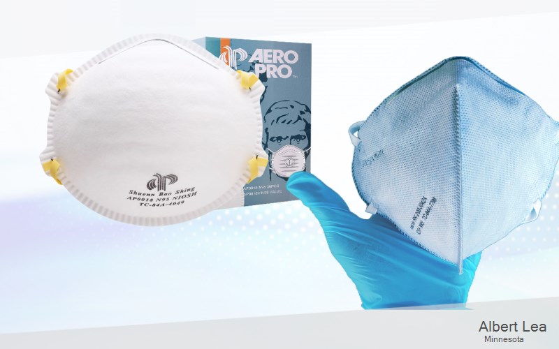 Albert Lea Freeborn Minnesota MN N95 mask