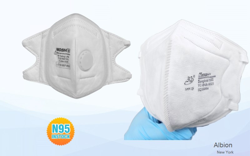 Albion Orleans New York NY N95 mask