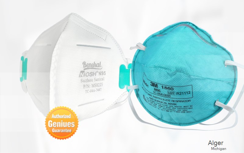 Alger Ogemaw Michigan MI N95 mask