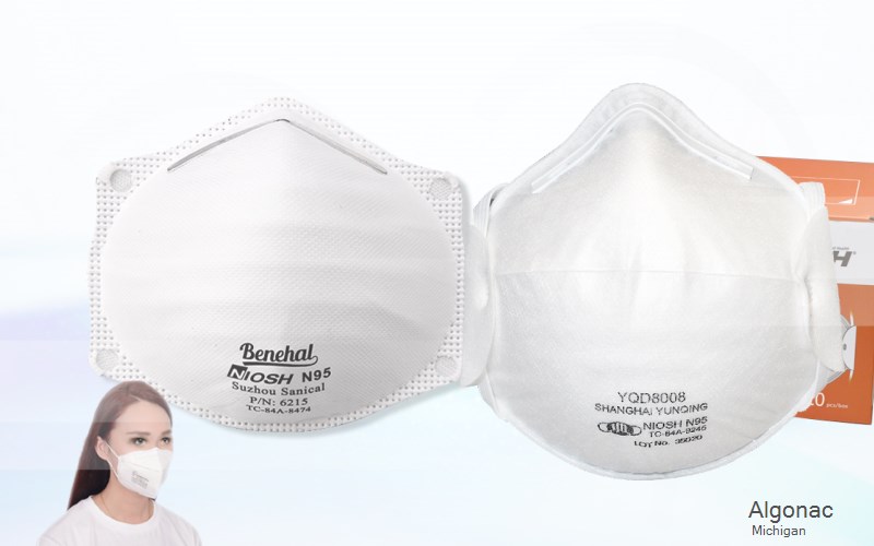 Algonac Saint Clair Michigan MI N95 mask