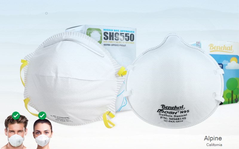 Alpine San Diego California CA N95 mask