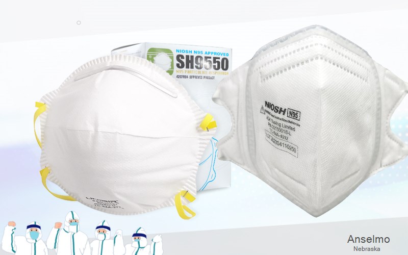 Anselmo Custer Nebraska NE N95 mask