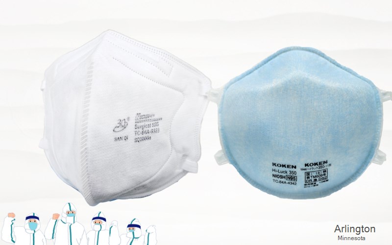 Arlington Sibley Minnesota MN N95 mask