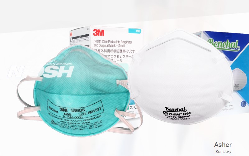 Asher Leslie Kentucky KY N95 mask