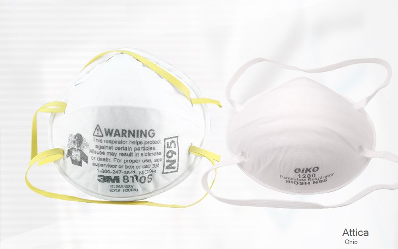 Attica Seneca Ohio OH N95 mask