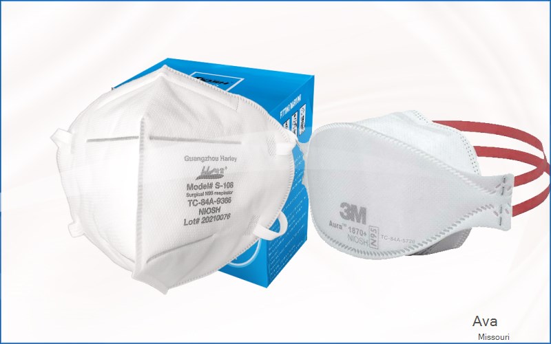 Ava Douglas Missouri MO N95 mask