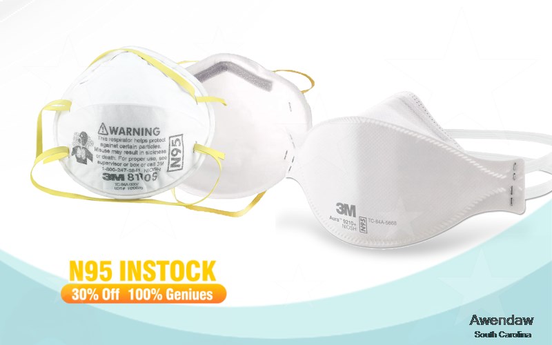 Awendaw Charleston South Carolina SC N95 mask