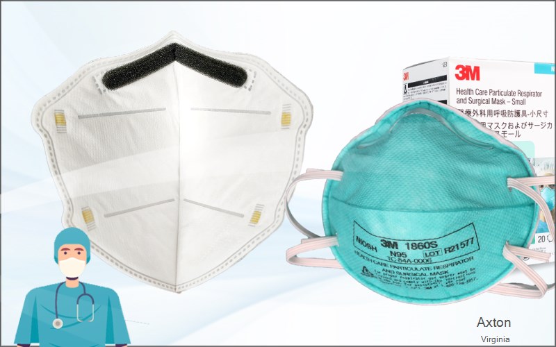 Axton Henry Virginia VA N95 mask