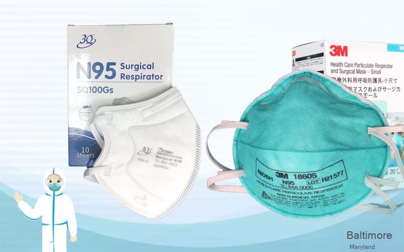 Baltimore Anne Arundel Maryland MD N95 mask