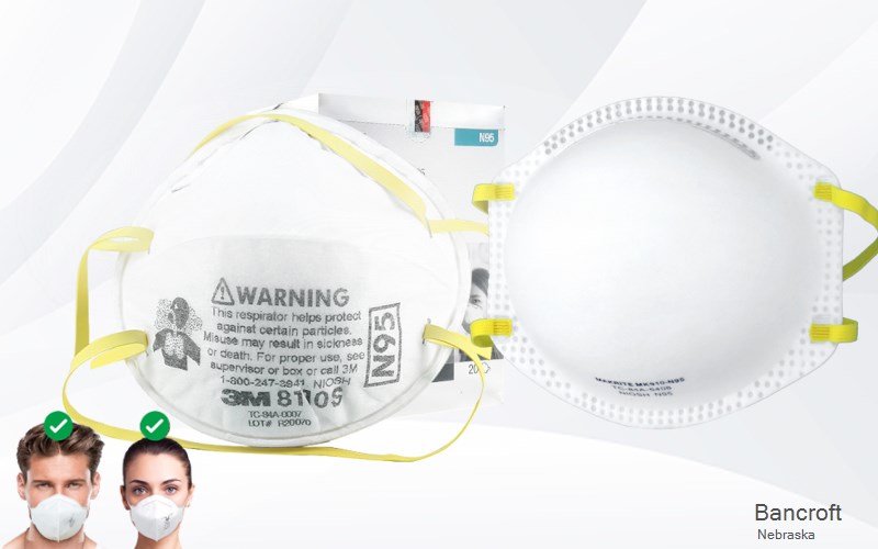 Bancroft Cuming Nebraska NE N95 mask