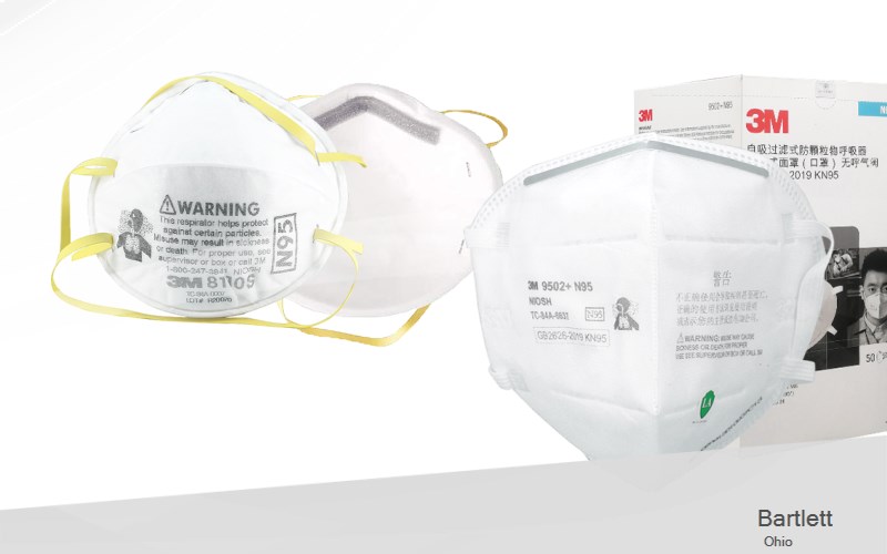 Bartlett Washington Ohio OH N95 mask