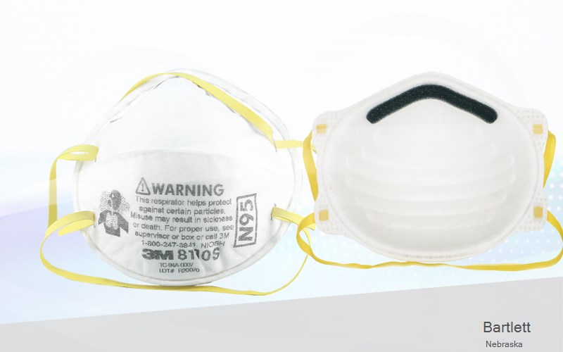Bartlett Wheeler Nebraska NE N95 mask