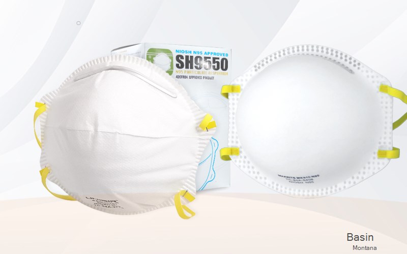 Basin Jefferson Montana MT N95 mask