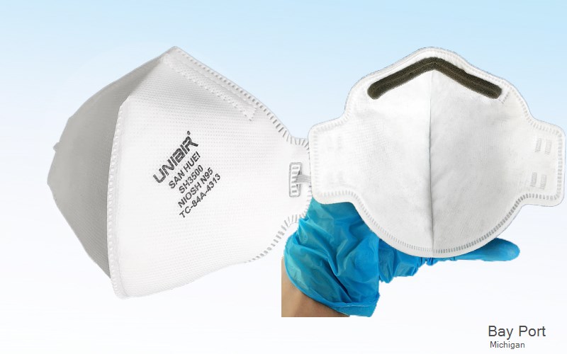 Bay Port Huron Michigan MI N95 mask