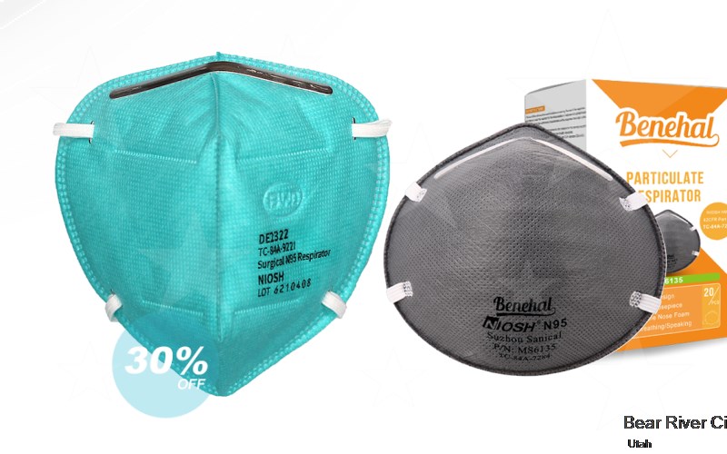 Bear River City Box Elder Utah UT N95 mask
