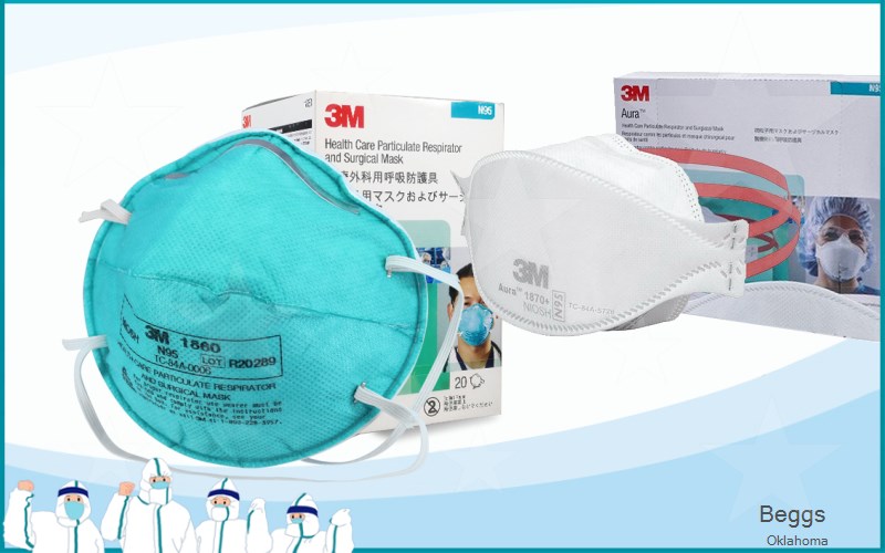 Beggs Okmulgee Oklahoma OK N95 mask