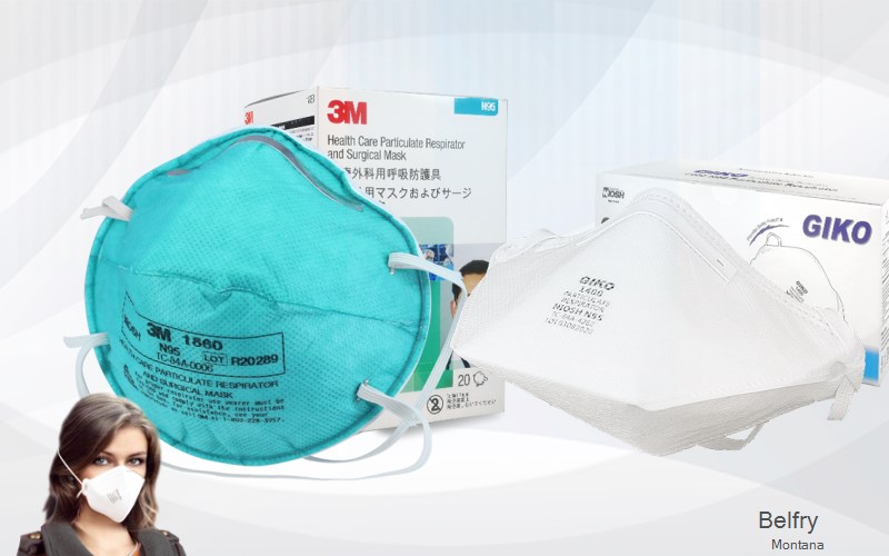 Belfry Carbon Montana MT N95 mask