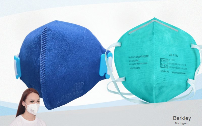 Berkley Oakland Michigan MI N95 mask