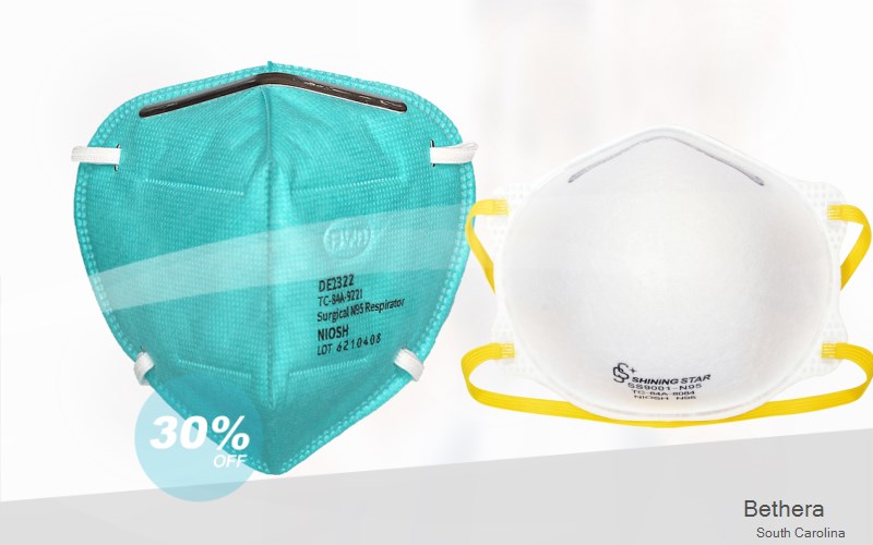 Bethera Berkeley South Carolina SC N95 mask