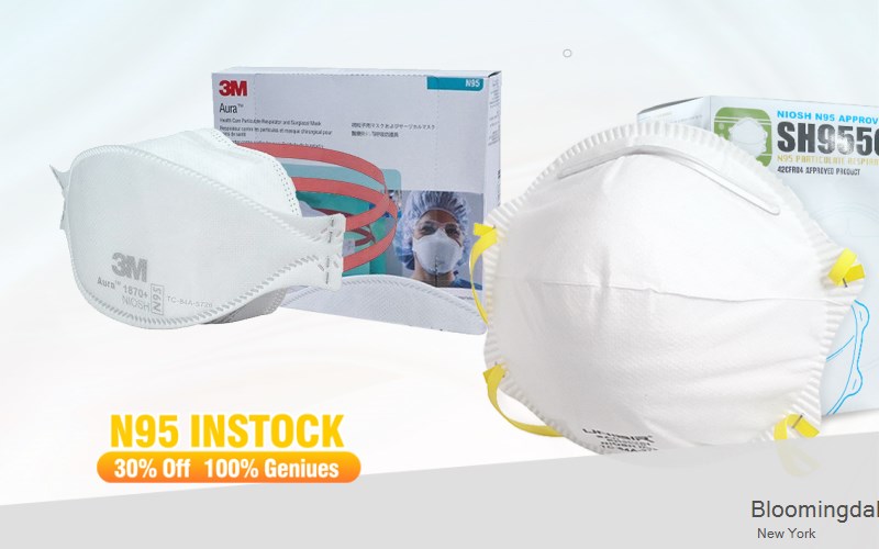 Bloomingdale Essex New York NY N95 mask