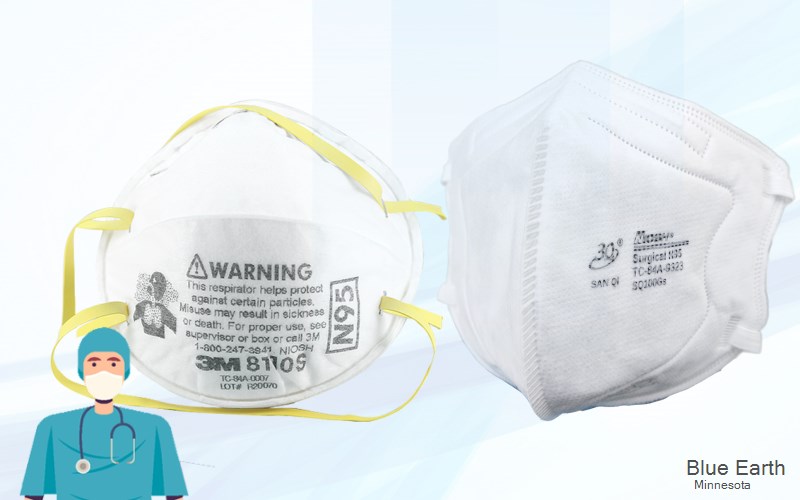 Blue Earth Faribault Minnesota MN N95 mask