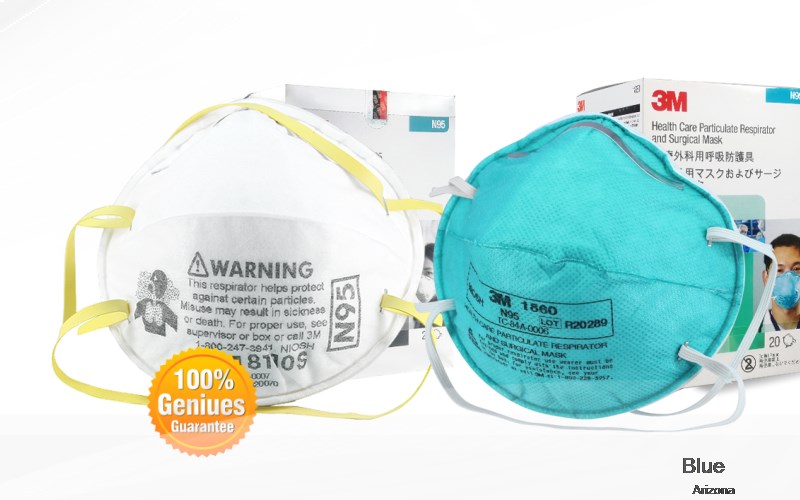 Blue Greenlee Arizona AZ N95 mask