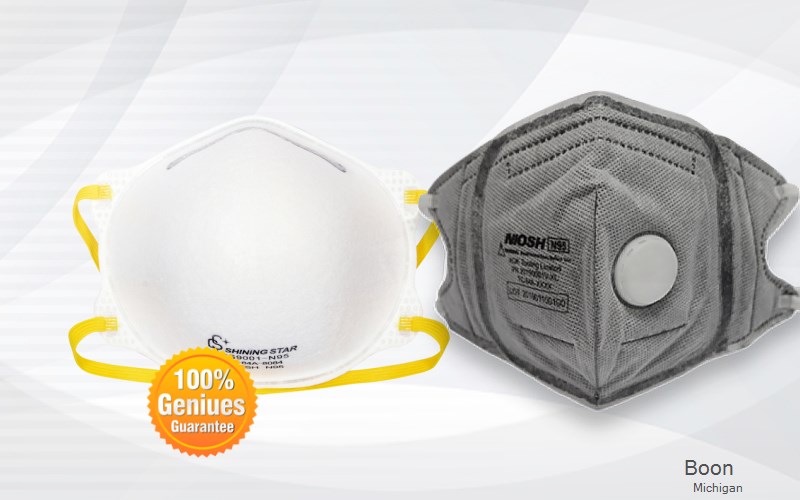 Boon Wexford Michigan MI N95 mask