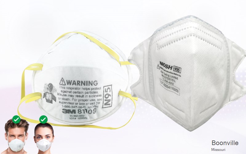 Boonville Cooper Missouri MO N95 mask