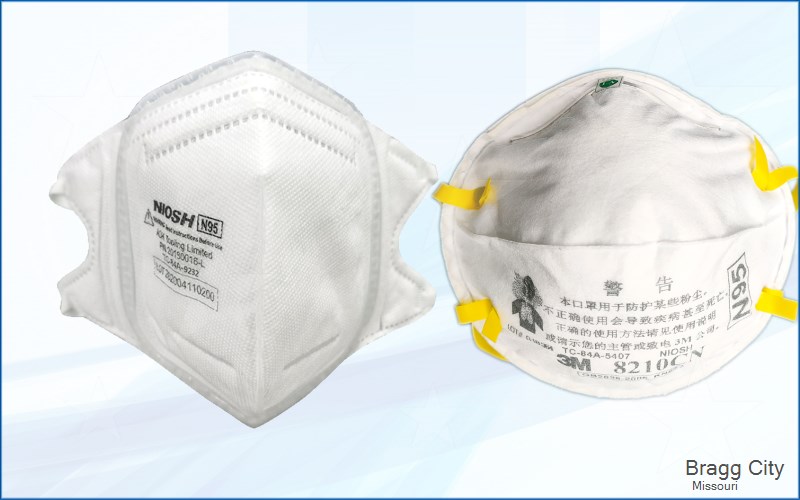 Bragg City Pemiscot Missouri MO N95 mask
