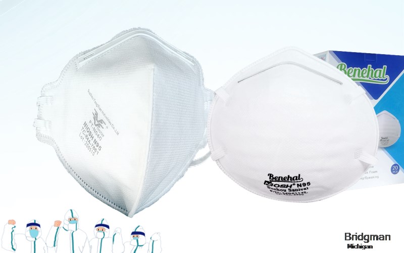 Bridgman Berrien Michigan MI N95 mask