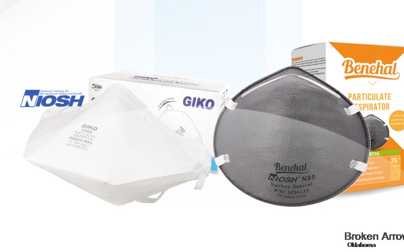 Broken Arrow Tulsa Oklahoma OK N95 mask
