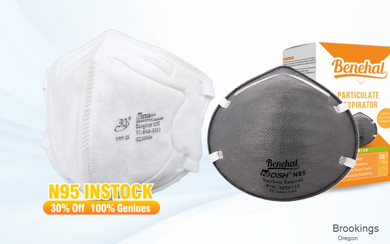 Brookings Curry Oregon OR N95 mask