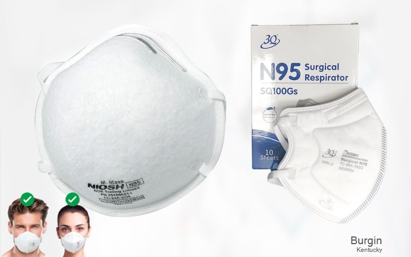 Burgin Mercer Kentucky KY N95 mask