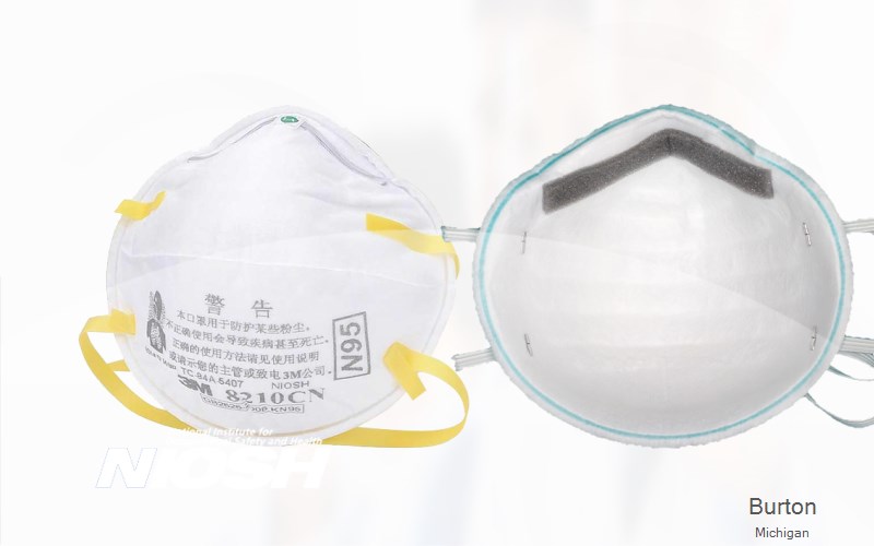 Burton Genesee Michigan MI N95 mask
