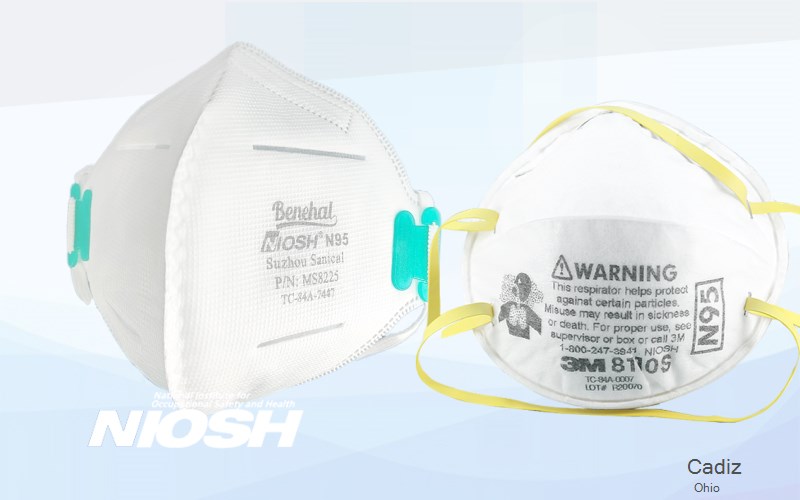 Cadiz Harrison Ohio OH N95 mask