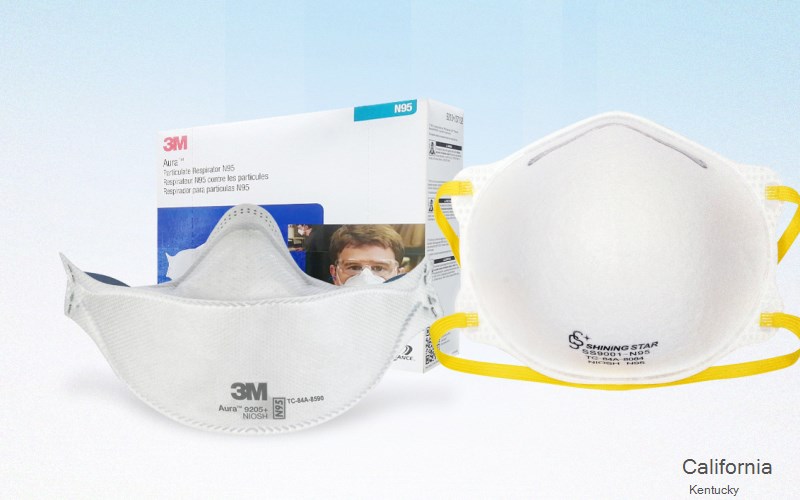 California Campbell Kentucky KY N95 mask