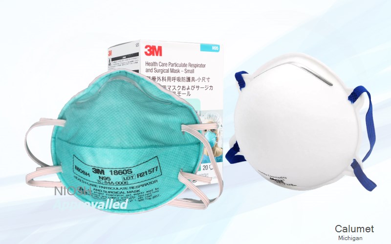 Calumet Houghton Michigan MI N95 mask