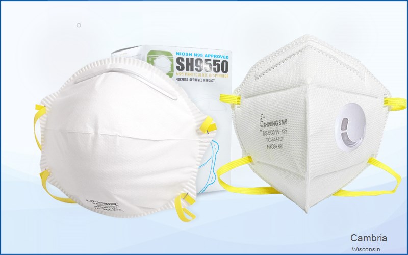 Cambria Columbia Wisconsin WI N95 mask