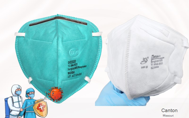 Canton Lewis Missouri MO N95 mask