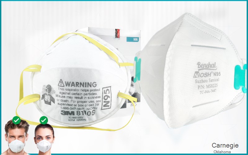 Carnegie Caddo Oklahoma OK N95 mask