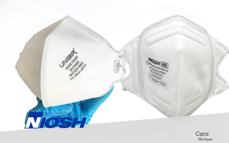 Caro Tuscola Michigan MI N95 mask
