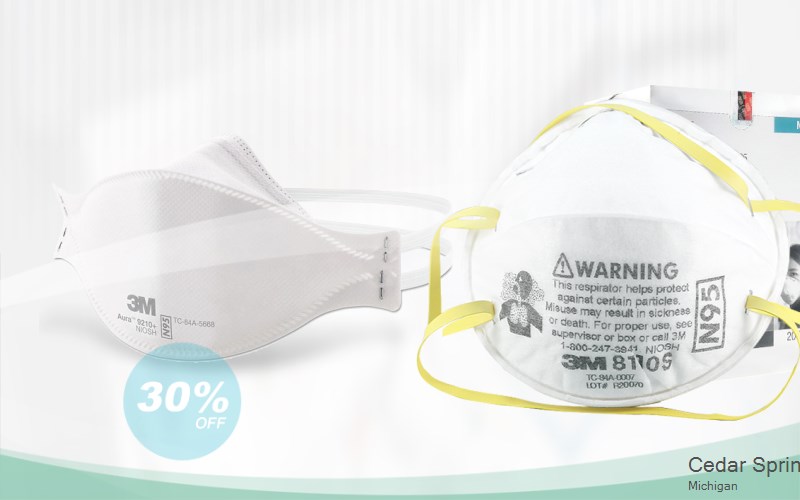 Cedar Springs Kent Michigan MI N95 mask