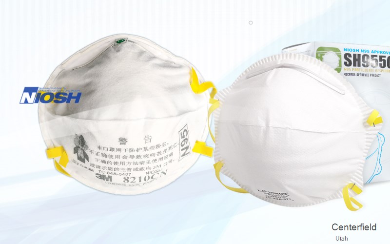 Centerfield Sanpete Utah UT N95 mask