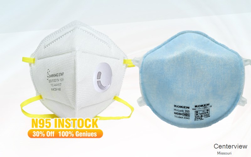 Centerview Johnson Missouri MO N95 mask
