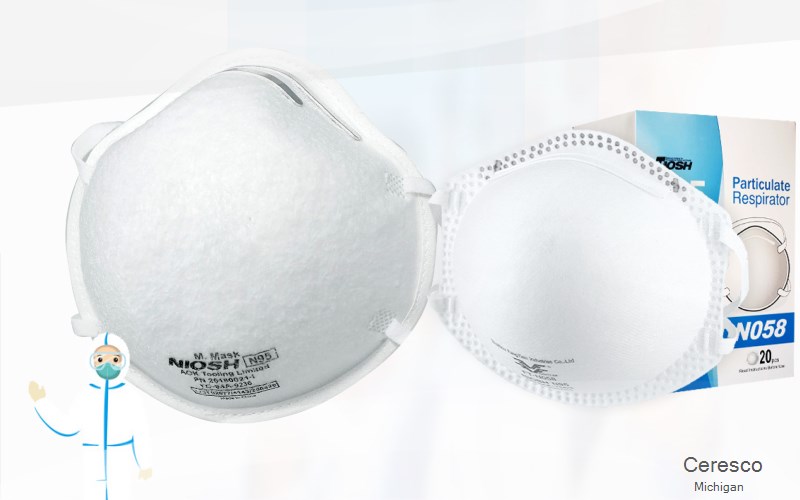 Ceresco Calhoun Michigan MI N95 mask