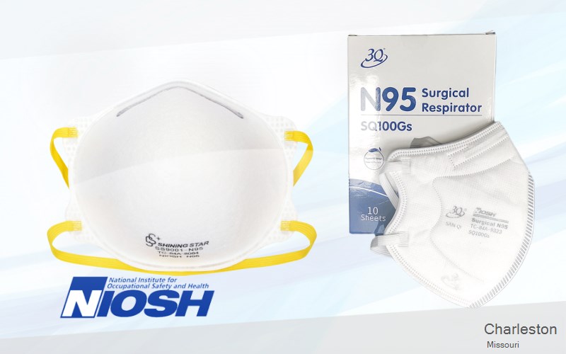 Charleston Mississippi Missouri MO N95 mask